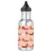 Funny Dachshunds Waterfles (Rechts)