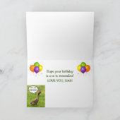 Funny Dad 70th Birthday Custom Kaart (Binnen)