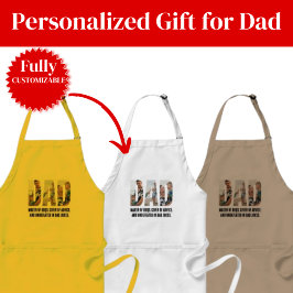Funny Dad Apron – BBQ Master & Dad Joke Champion Standaard Schort
