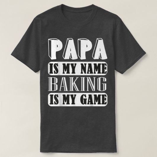 Funny Dad Baker Gift Funny Cooking Pastry Baker, B T-shirt (Design voorkant)