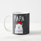 Funny Dad Bear Christmas Saint Hat Couples Family  Koffiemok (Links)