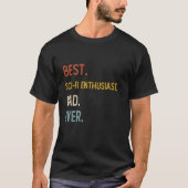 Funny Dad Beste Sci-Fi-liefhebber Dad Ooit Shirten T-shirt (Voorkant)
