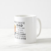 Funny Dad Birthday Best Gift Koffiemok (Voorkant rechts)