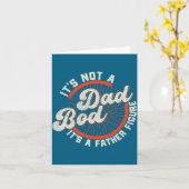 Funny Dad Bod Father Figure Quote Gift Kaart (Gele Bloem)