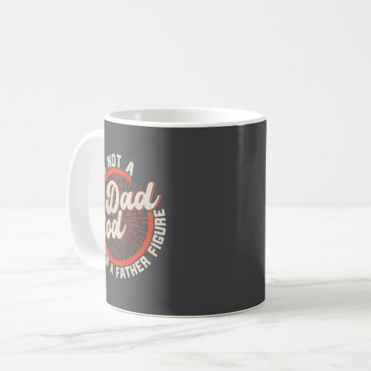 Funny Dad Bod Father Figure Quote Gift Koffiemok (Voorkant links)