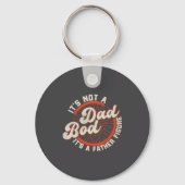 Funny Dad Bod Father Figure Quote Gift  Sleutelhanger (Voorkant)