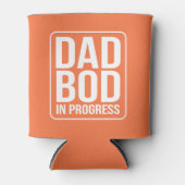 Funny Dad Bod in Progress Humor Vaderdag Blikjeskoeler (Voorkant)