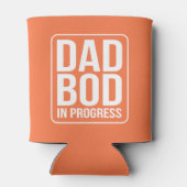 Funny Dad Bod in Progress Humor Vaderdag Blikjeskoeler (Achterkant)