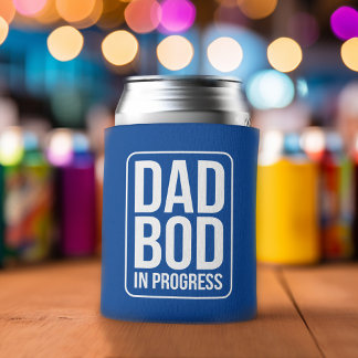 Funny Dad Bod in Progress Humor Vaderdag Blikjeskoeler