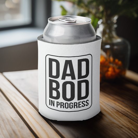 Funny Dad Bod in Progress - Humor voor vaderdag Blikjeskoeler