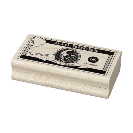 Funny "Dad Bucks" Money Stamp Vaderdag Rubberstempel (Stempel)