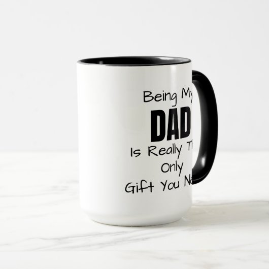 Funny Dad Coffee Mok (Voorkant rechts)