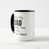 Funny Dad Coffee Mok (Voorkant links)