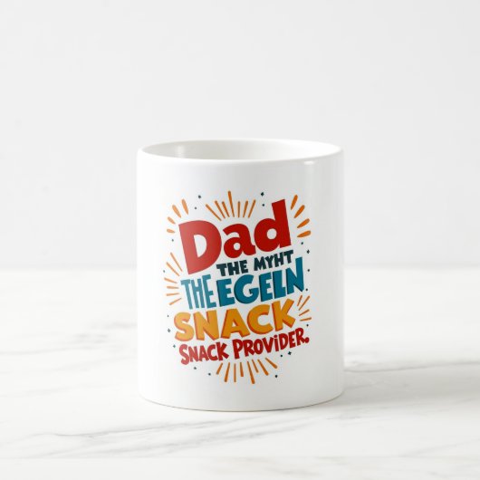 Funny Dad Coffee Mok – Snack Provider Legend Cup (Center)
