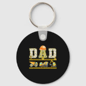 Funny Dad Construction Excavator Kids Matching Fam Sleutelhanger (Voorkant)