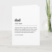 Funny Dad Definition Kaart (Voorkant)