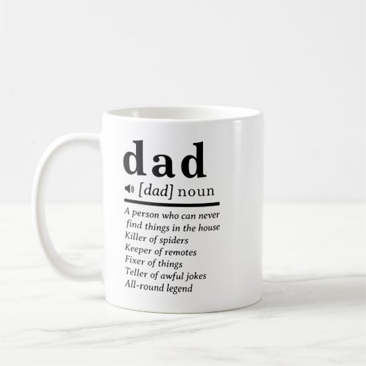 Funny Dad Definition Koffiemok (Links)