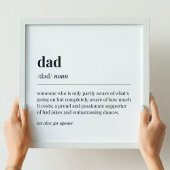 Funny Dad Definition Poster