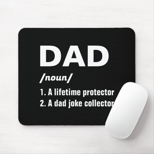 Funny Dad Definition Vaderdag Muismat (Met muis)