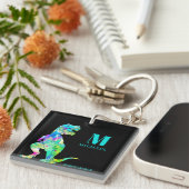 Funny Dad Dinosaur Quote Personalized Sleutelhanger (Voorkant Rechts)