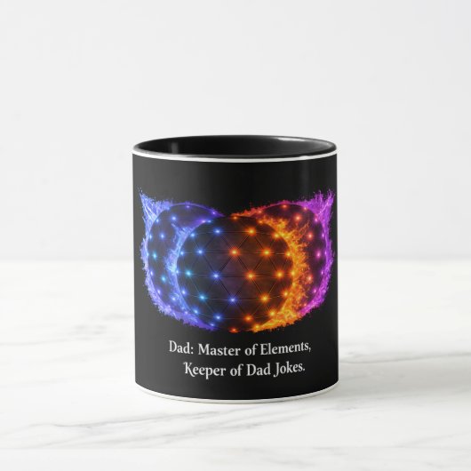 Funny Dad Elements Mug – Master of Elements Keeper Mok (Midden)