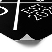 Funny Dad Est 2025 For New Dad Husband Baby Announ Poster (Hoek)