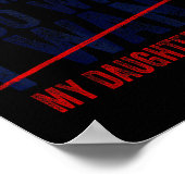 Funny Dad Father I'm A Grown Man I Do What My Daug Poster (Hoek)