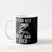 Funny Dad Fish B Fishing Father  Koffiemok (Links)