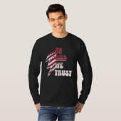 Funny Dad fourth of July, In Dad we Trust Gift T-shirt (Voorkant volledig)