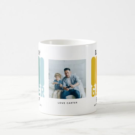 Funny Dad Gamer Vaderdag Koffiemok (Center)