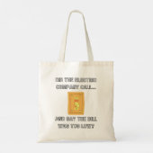 Funny Dad Gezegden Tote Bag (Achterkant)