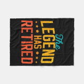 Funny Dad Grandpa Retirement The Legend Has Retire Fleece Deken (Voorkant (Horizontaal))