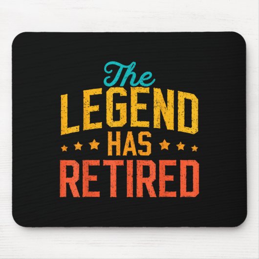 Funny Dad Grandpa Retirement The Legend Has Retire Muismat (Voorkant)