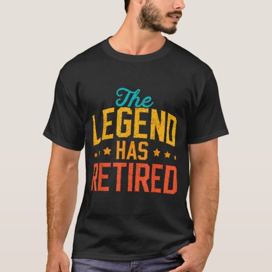 Funny Dad Grandpa Retirement The Legend Has Retire T-shirt (Voorkant)