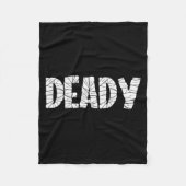 Funny Dad Halloween Deady Mummy Halloween Matching Fleece Deken (Voorkant)