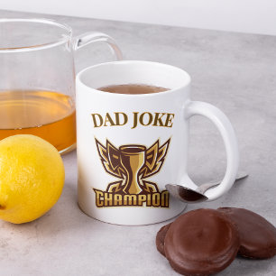 Funny Dad Joke Champion Trophy Koffiemok