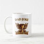 Funny Dad Joke Champion Trophy Koffiemok (Links)