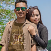 Funny Dad Joke Champion Trophy T-shirt