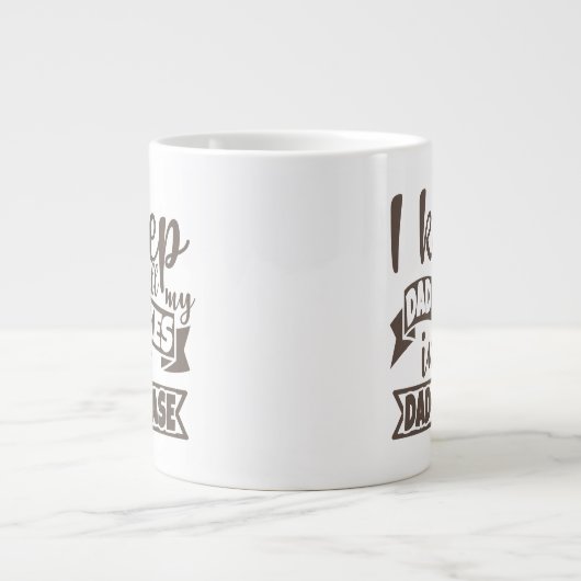 Funny Dad Joke Computer IT Engineer Dada Base Grote Koffiekop (Voorkant)