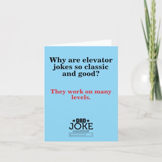Funny Dad Joke Feestdagen Kaart (Voorkant)