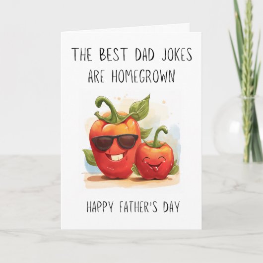 Funny Dad Joke Garden Vaderdag Kaart (Voorkant)