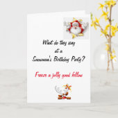 Funny Dad Joke-kerstkaart Kaart (Gele Bloem)