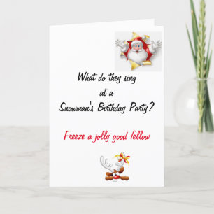 Funny Dad Joke-kerstkaart Kaart