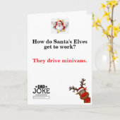 Funny Dad Joke-kerstkaart Kaart (Gele Bloem)