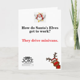 Funny Dad Joke-kerstkaart Kaart