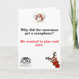 Funny Dad Joke-kerstkaart Kaart
