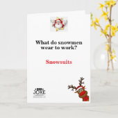 Funny Dad Joke-kerstkaart Kaart (Gele Bloem)