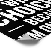 Funny Dad Joke Quote For Husband Fathers Day Tee Poster (Hoek)