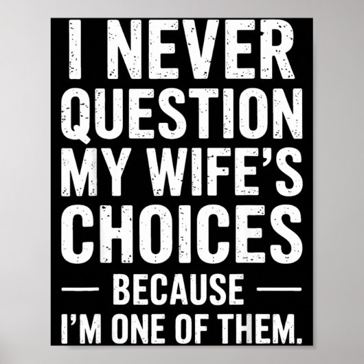 Funny Dad Joke Quote For Husband Fathers Day Tee Poster (Voorkant)