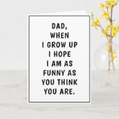 Funny Dad Jokes Birthday Vaderdag Kaart (Gele Bloem)